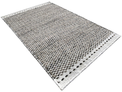 Kelim Teppich Grau- 60x90 cm