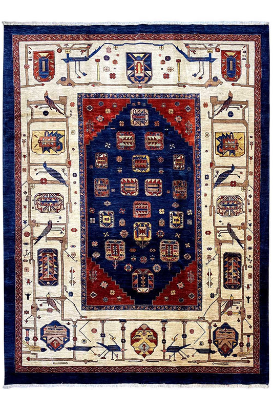  Qashqai Exklusiv Teppich - 700109 (341x251 cm) - Premium Teppich from German Carpet Shop - Just €4950! Shop now at German Carpet Shop