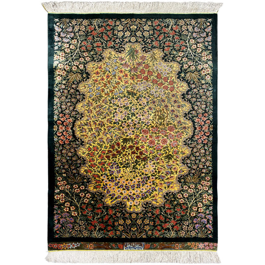 Ghom Seide Teppich - 900846 (123x79 cm)