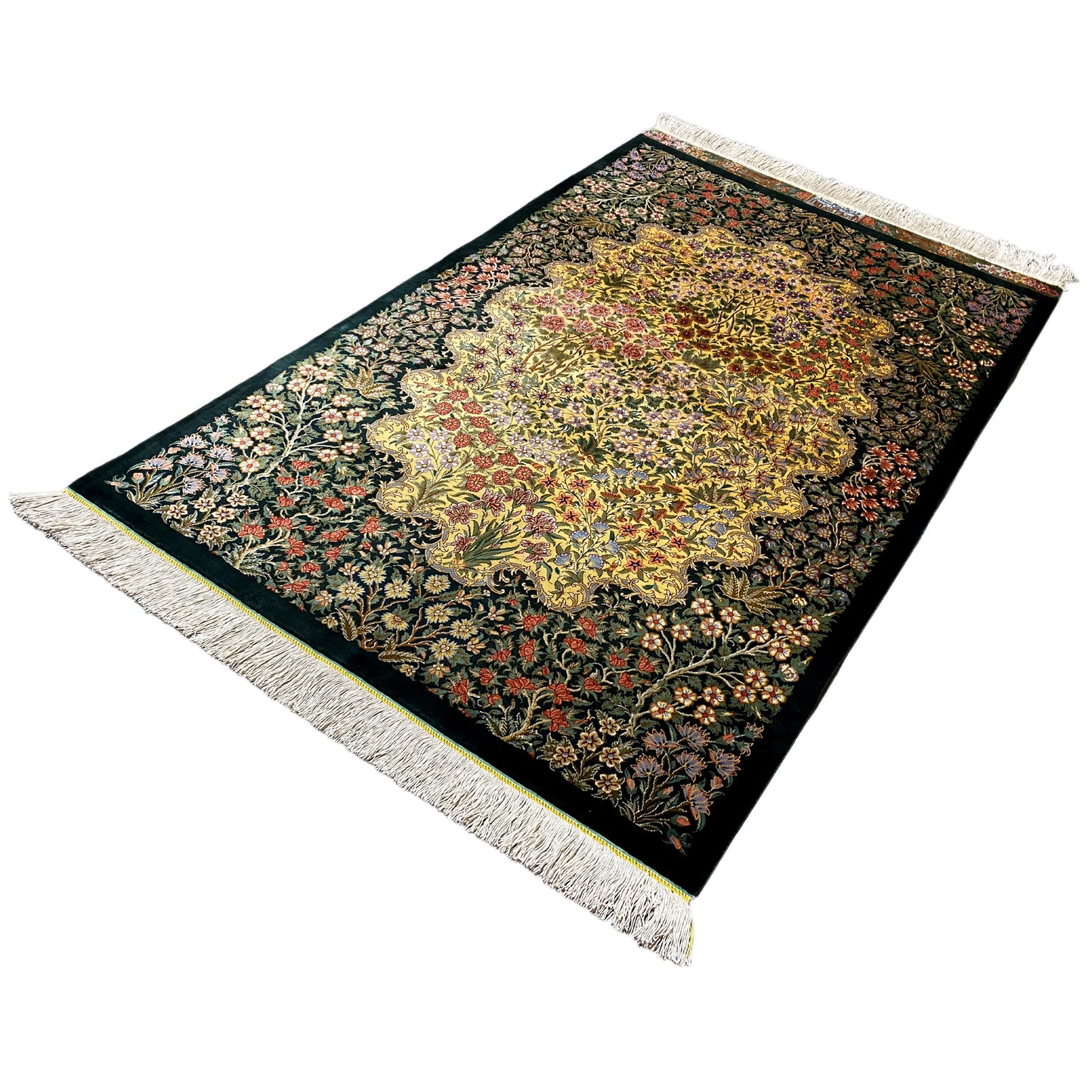 Ghom Seide Teppich - 900846 (123x79 cm)