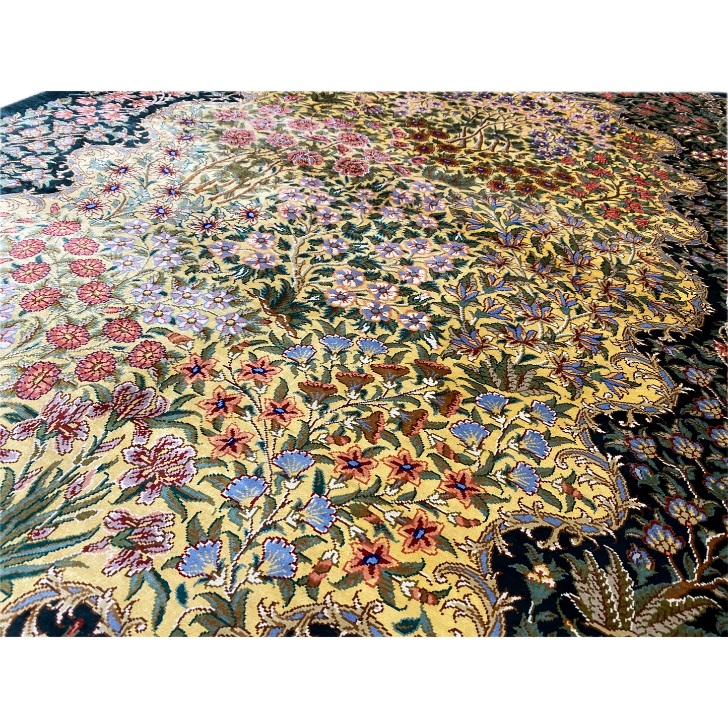 Ghom Seide Teppich - 900846 (123x79 cm)