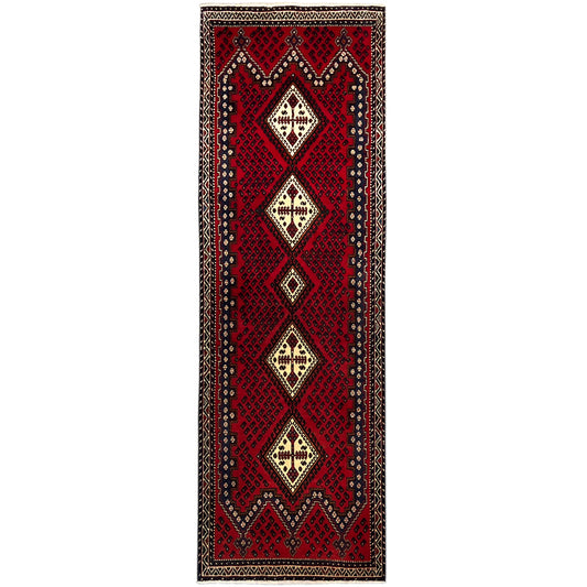  Roter Sirjan Läufer Teppich 282x89cm - Premium Sirjan Teppiche from German Carpet Shop - Just €0! Shop now at German Carpet Shop