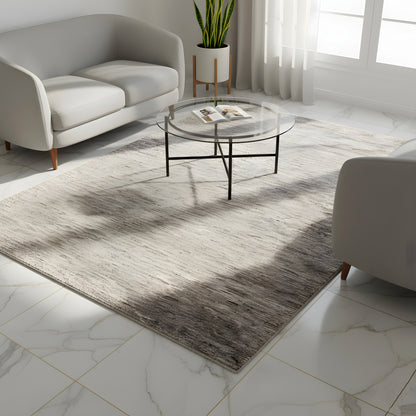 Wohnzimmer Handgeknüpfter Gabbeh Teppich in Beige aus reiner Wolle