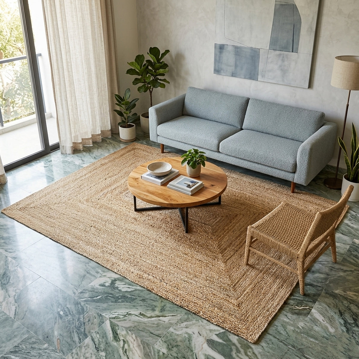 Jute Teppich 140x200 cm kaufen