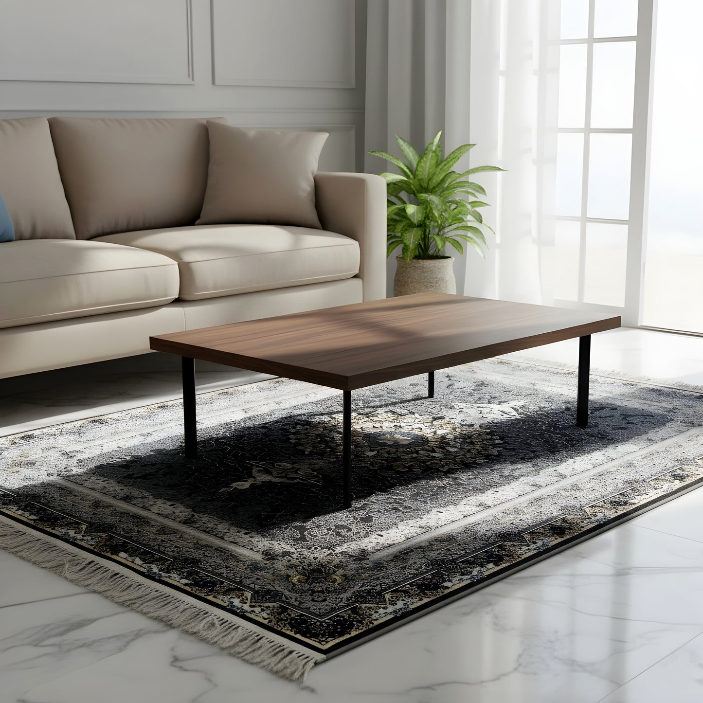 Orientteppich Paris Schwarz 160x230 cm