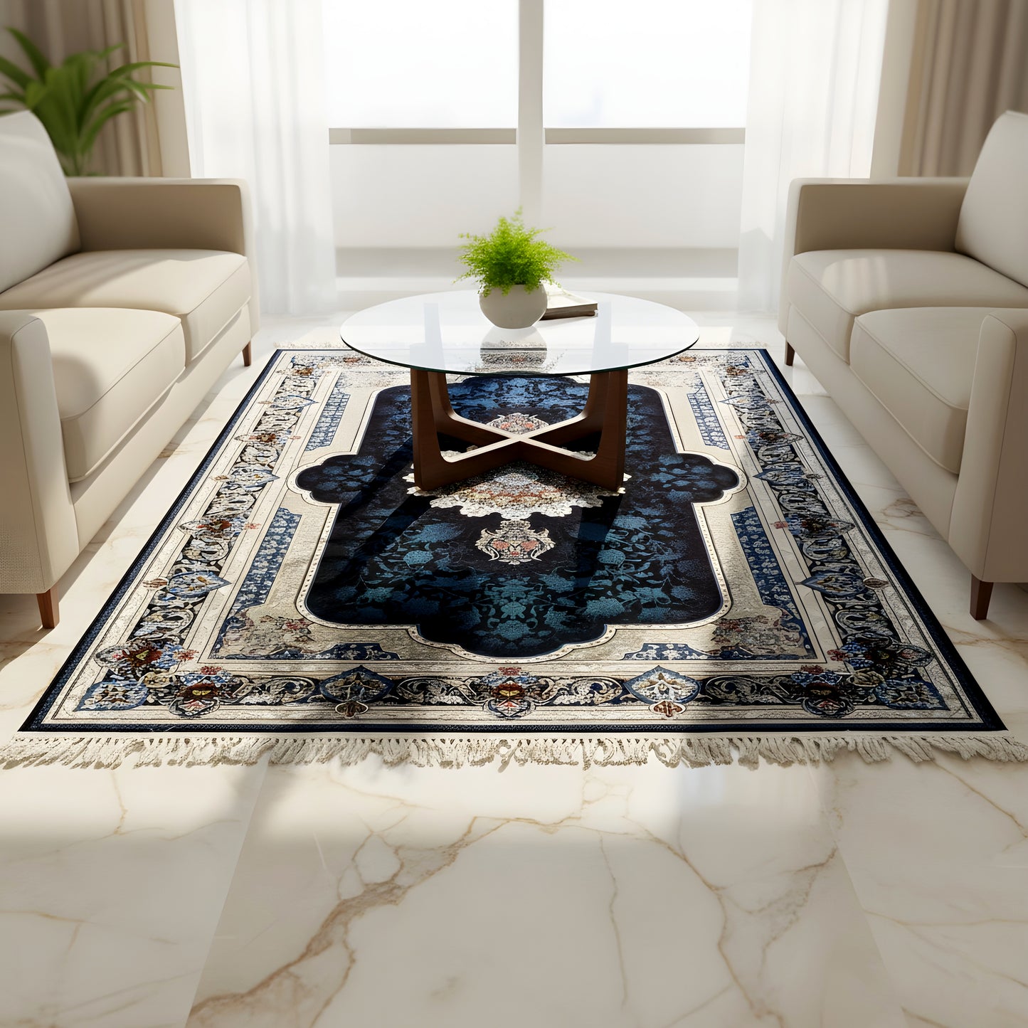 Sorur Marineblau 170x240cm