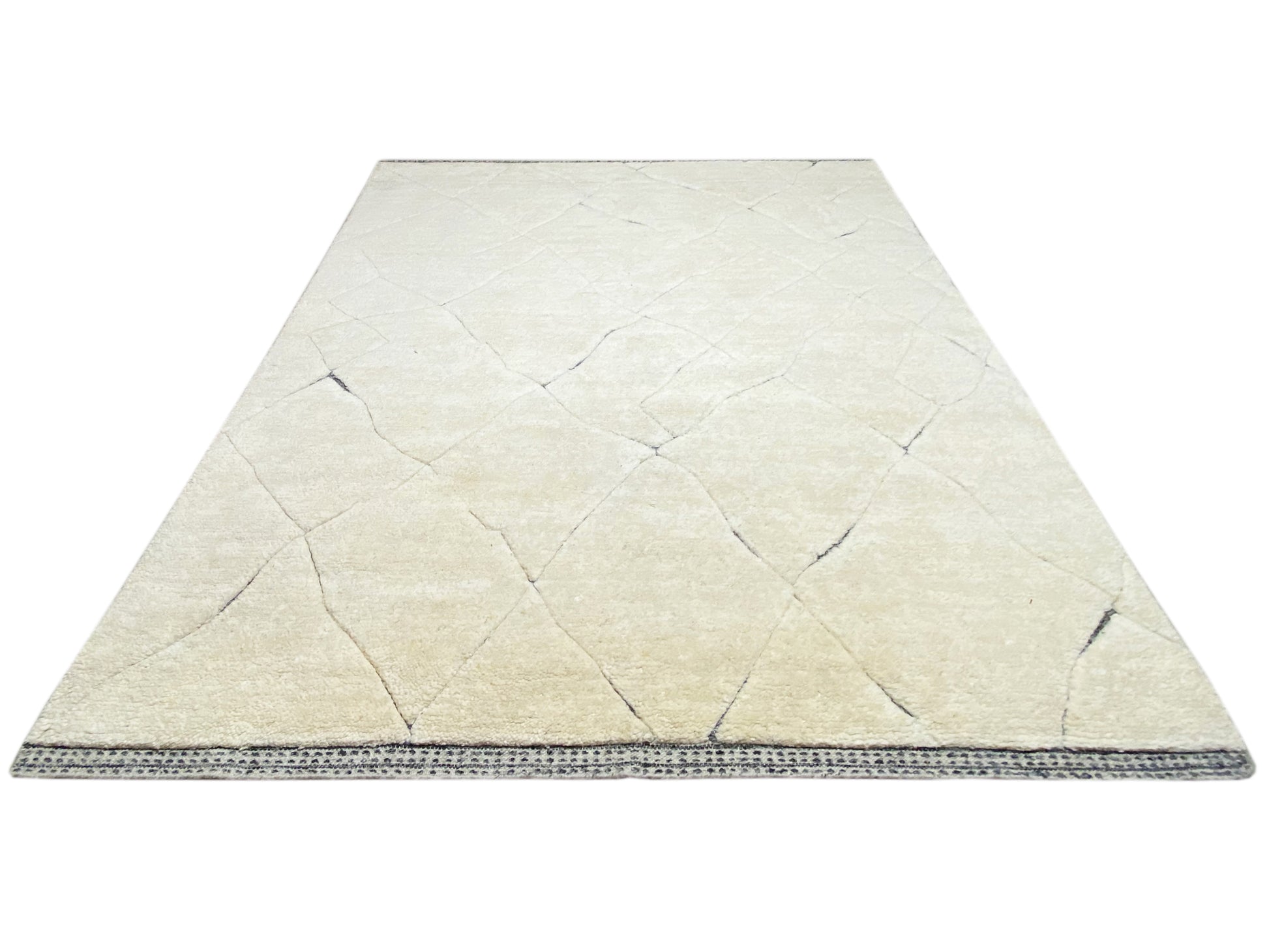 Weicher Berberteppich in Elfenbein für minimalistisches Wohnen