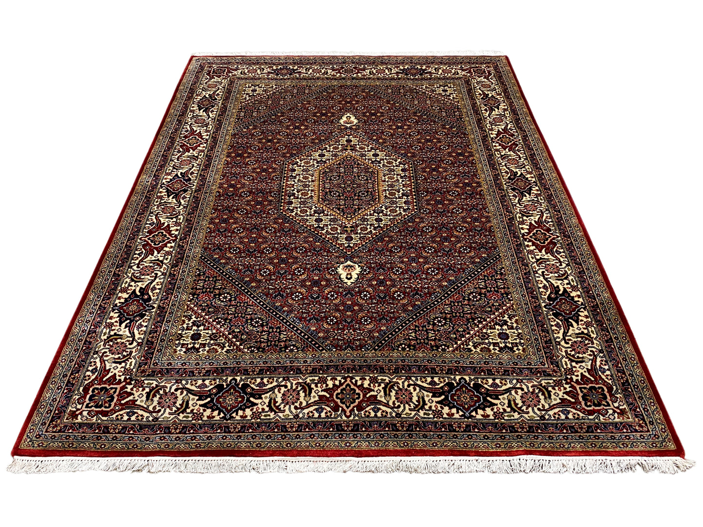 Klassischer Bidjar Wollteppich mit feinen Ornamenten 238x173