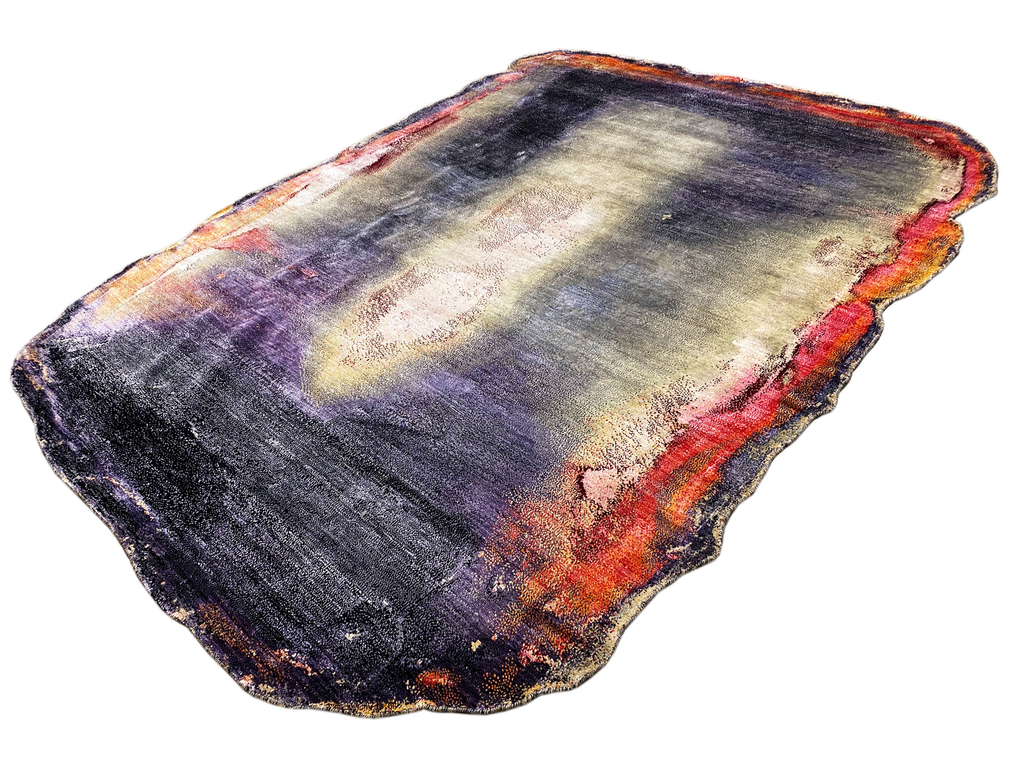 Luxuriöser Designer Teppich mit künstlerischem Farbverlauf