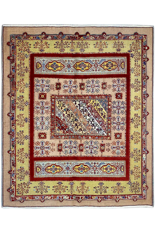Soumakh (172x155 cm) - Premium Soumakh from German Carpet Shop - Just €850! Shop now at German Carpet Shop