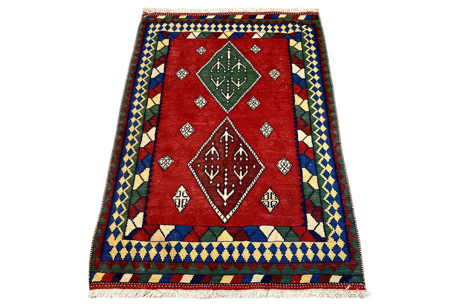 Kilim Qashqai - Multicolor (150x110 cm) - German Carpet Shop