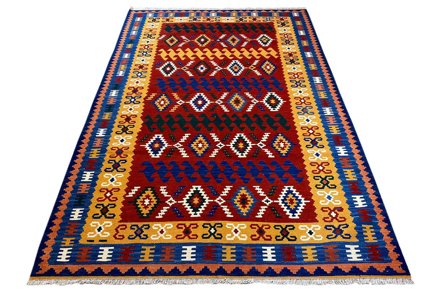 Kilim Qashqai  - 307037 (249x167 cm) - Premium Kelim from German Carpet Shop - Just €359! Shop now at German Carpet Shop