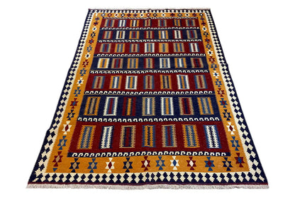  Kilim Qashqai  - 802405 (253x163 cm) - Premium Kelim from German Carpet Shop - Just €359! Shop now at German Carpet Shop