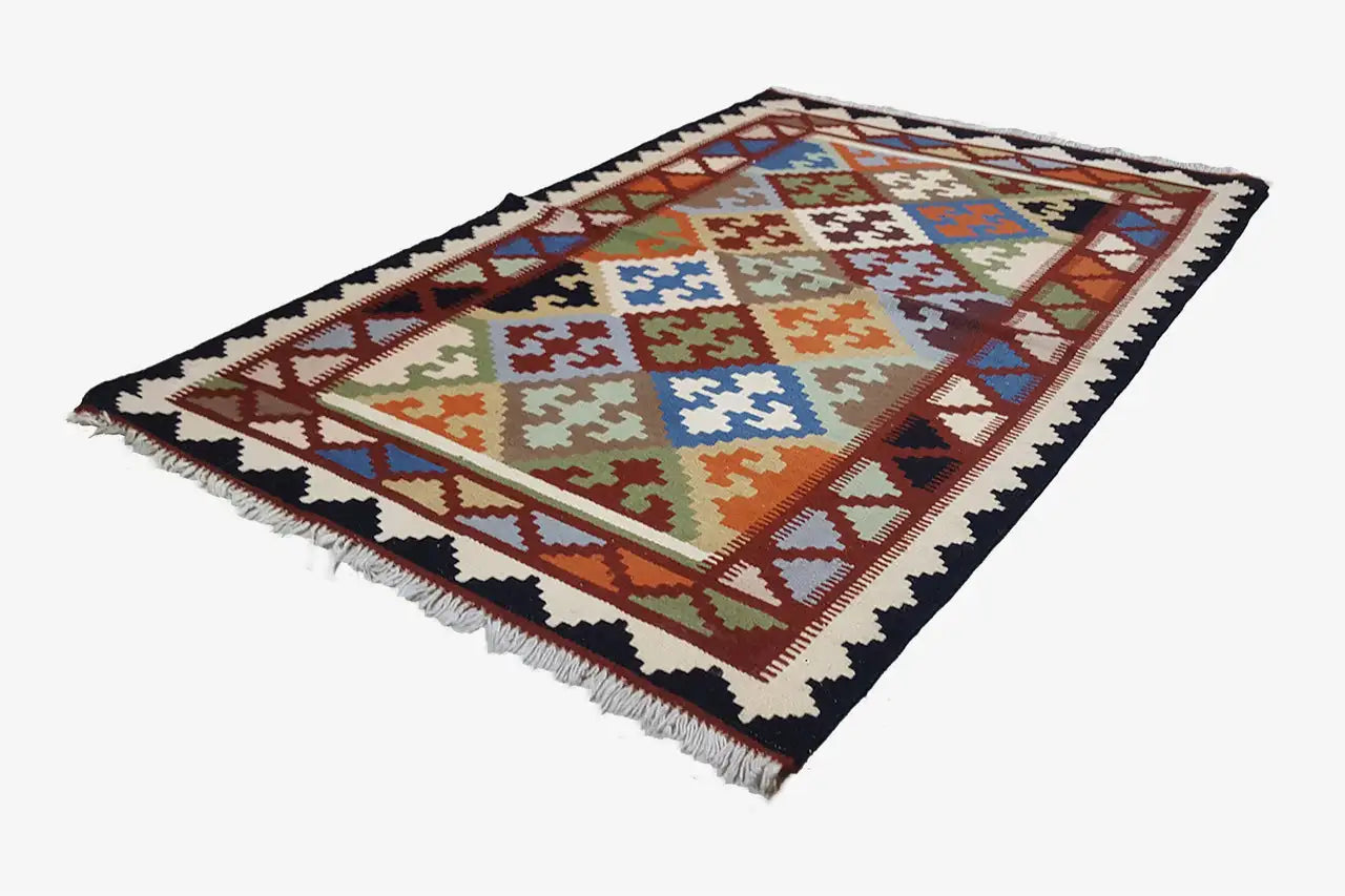 Kilim Qashqai - Multicolor 4PL 148x95 cm - German Carpet Shop