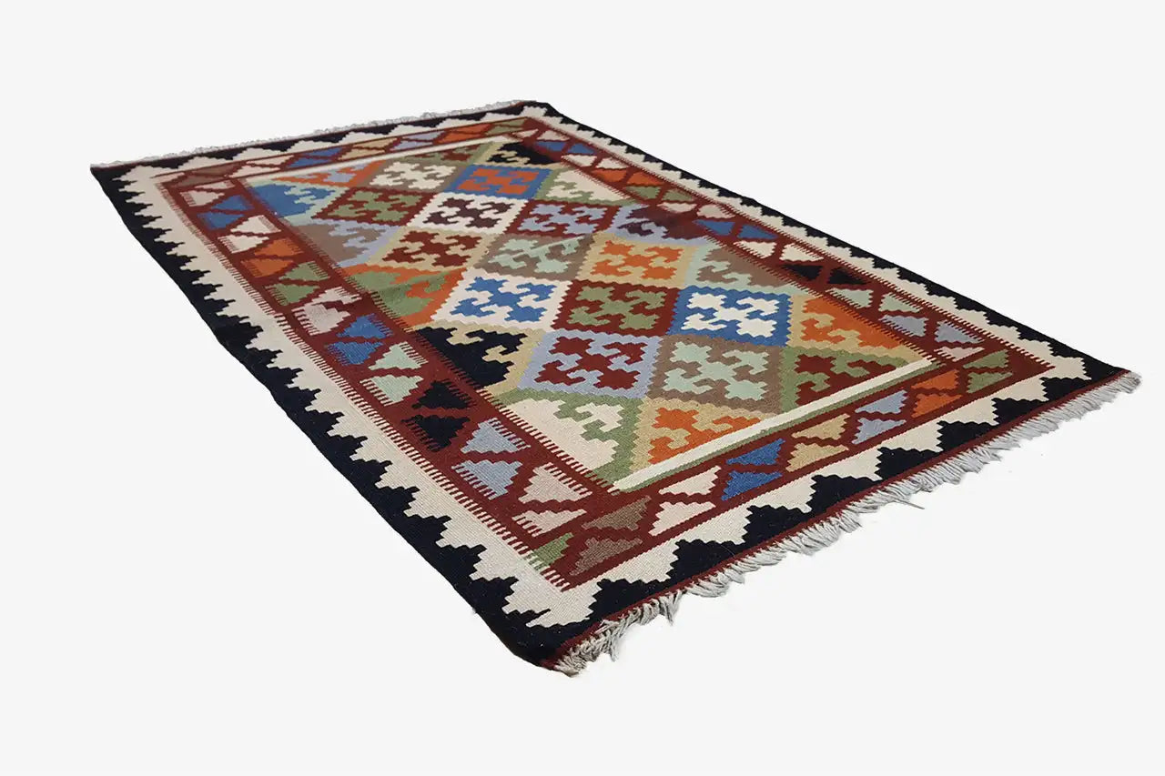 Kilim Qashqai - Multicolor 4PL 148x95 cm - German Carpet Shop
